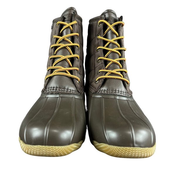 Sperry Men's Top-Sider Saltwater Nylon Brown Duck Boots STS24866 Sizes 10.5-12 M - Picture 2 of 7